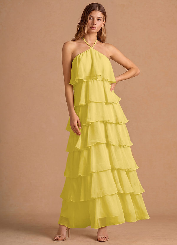 Hesper Pastel Yellow Maxi Dress image1