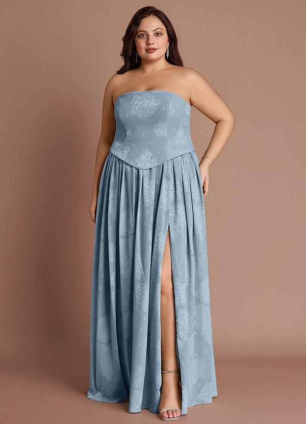 Maxi jurk Isaura Poederblauw image1