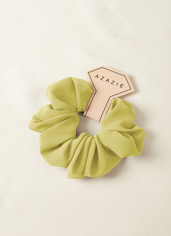 front Matching Color Bridesmaid Chiffon Over Size Scrunchie Set