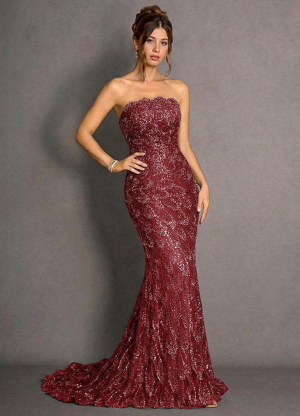 Velina Merlot Maxi Dress image1