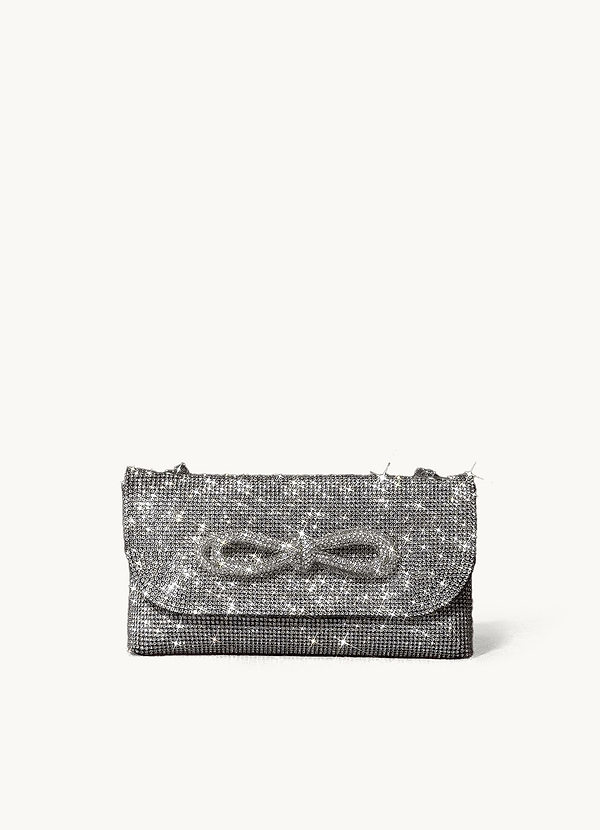 front Bolso de mano con diamantes de imitación de moda