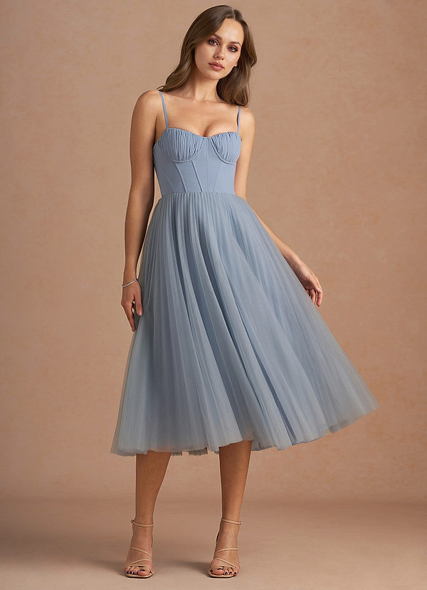 Bree Powder Blue Midi Dress image1