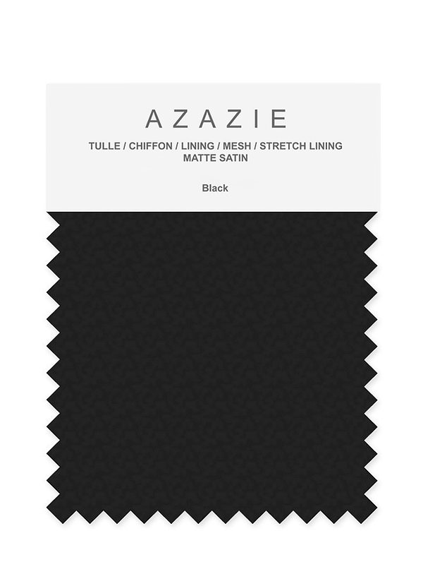 front Azazie Black Bridal Party Swatches