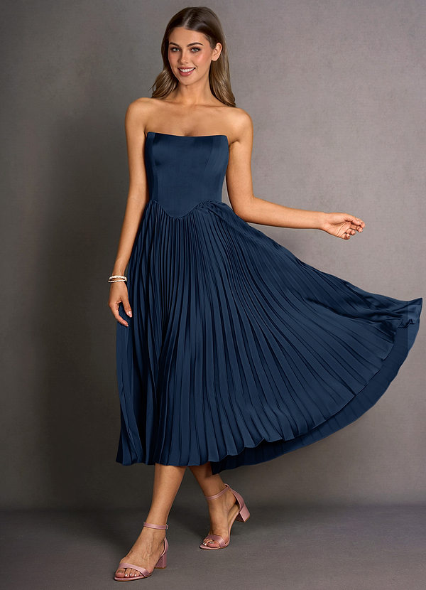 Celene Navy Midi Dress image1