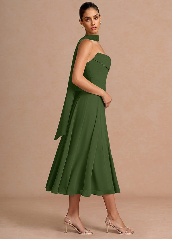 Gabriela Olive Midi Dress image1