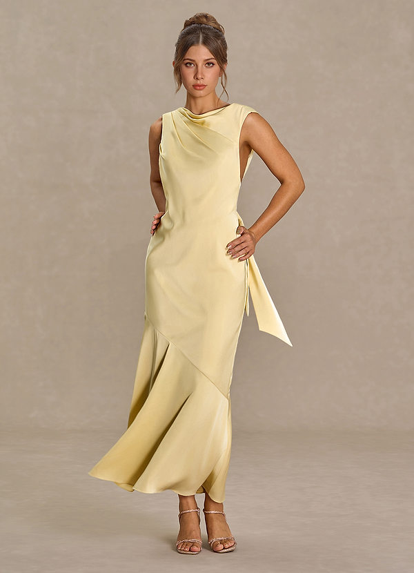 Maxi jurk Aeliana Citroensorbet image1