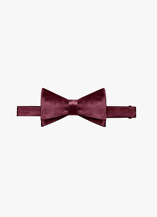 front Metallic Satin Bow Tie