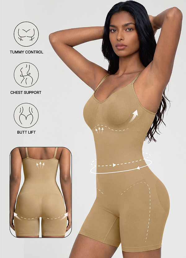 front Azazie body shorty sans coutures