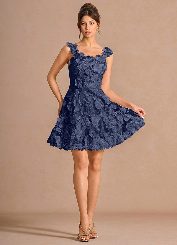 Julia Dark Navy Mini Dress image1