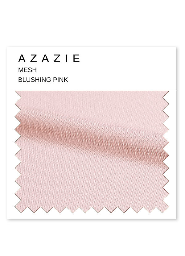 front Azazie Blushing Pink Mesh Swatch
