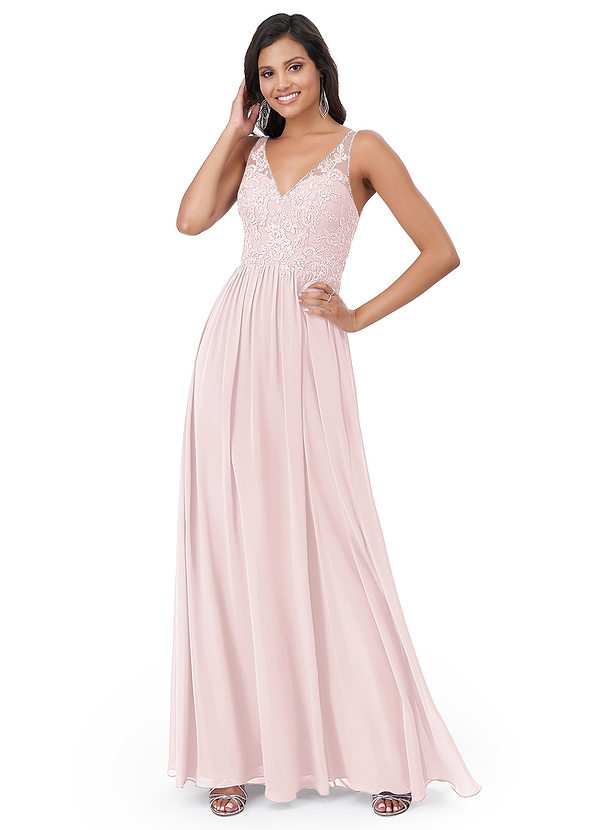 Blushing Pink Azazie Amy Bridesmaid Dresses | Azazie