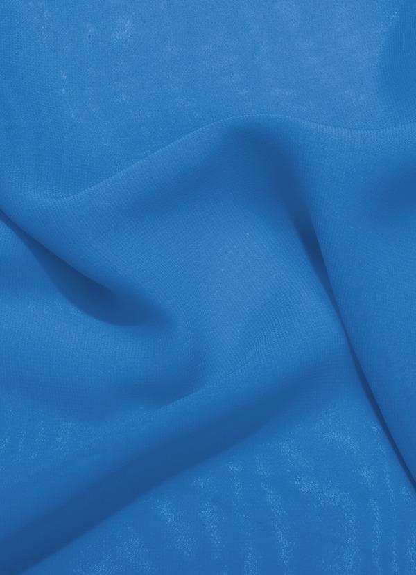 front Azazie Blue Jay Chiffon Fabric By the Yard