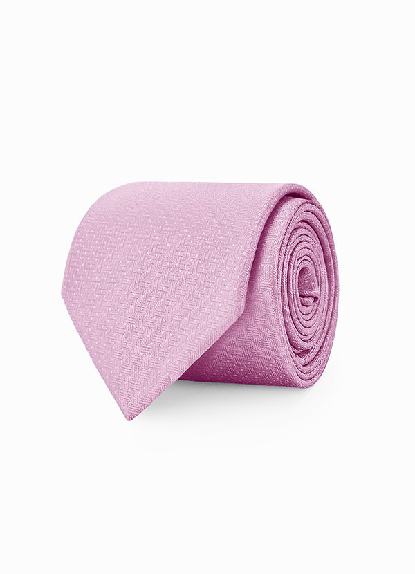 front Men's Solid Jacquard Textured Tie
