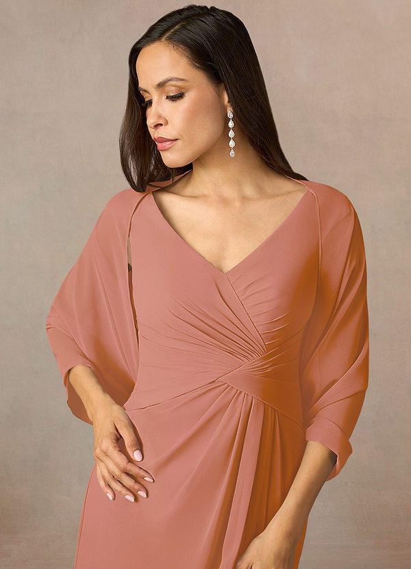front Azazie Bijpassende Kleur Sarah Chiffon Wrap