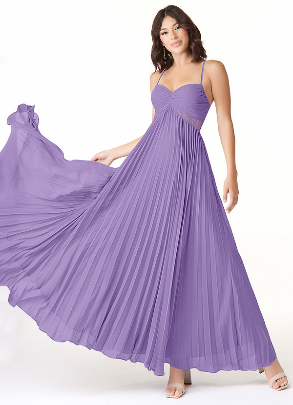 Azazie Devyn Bridesmaid Dresses Tahiti A-Line Corset Chiffon Dress image1