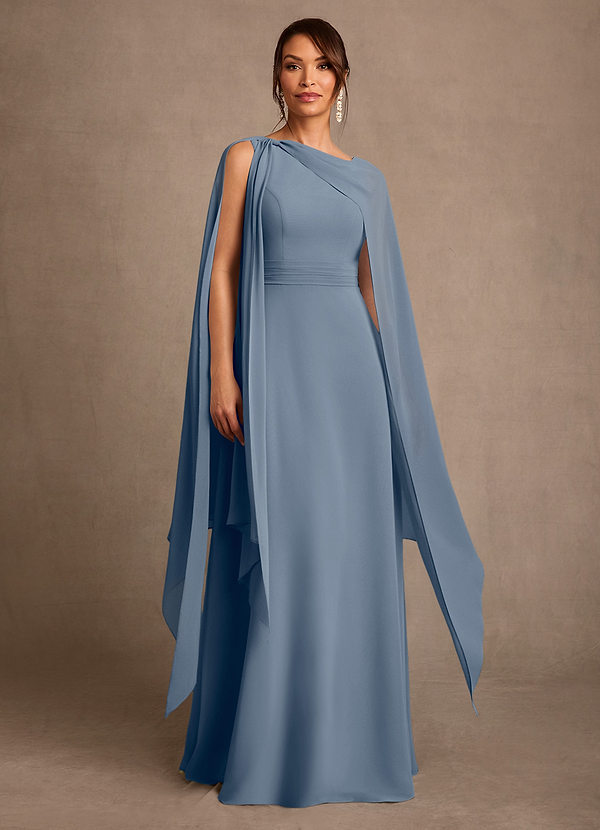Azazie Liddie Abiti da Mamma Sposa Abito A-Line in Chiffon Plissettato Crepuscolo image1