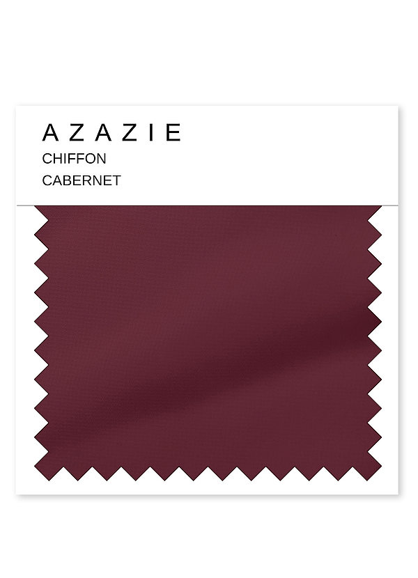 front Échantillon de mousseline Azazie Cabernet