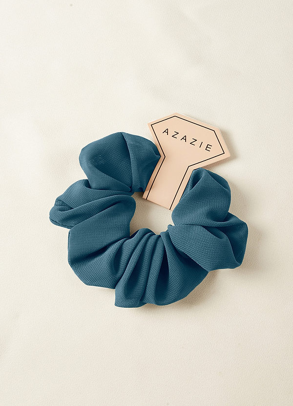 front Matching Color Bridesmaid Chiffon Over Size Scrunchie Set