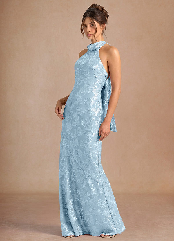 Maxi jurk Dillon Poederblauw image1