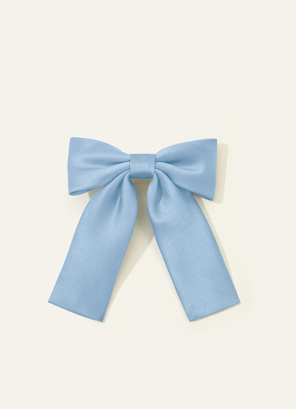front Girls Matte Satin Bow Hair Clip