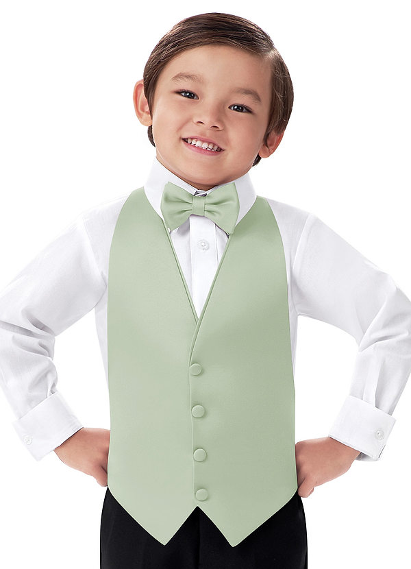 front Boy's Matte Satin Vest