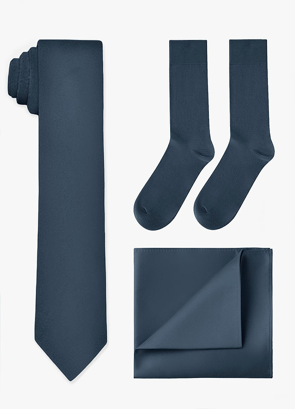 front Set cravatta, fazzoletto da taschino e calzini abbinati