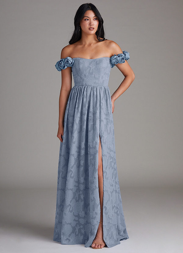 Maxi jurk Autumn Poederblauw image1