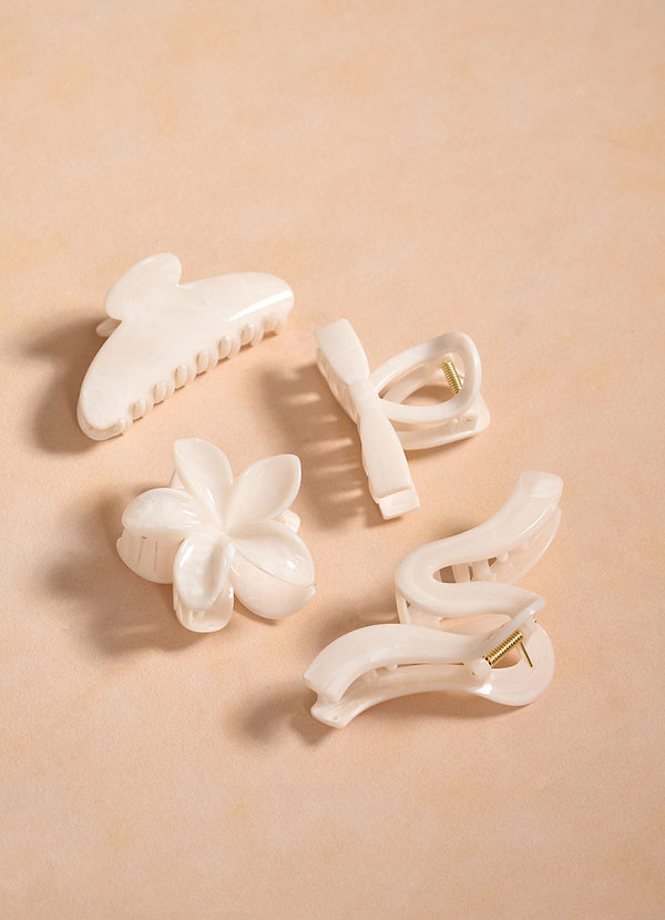 front Sandy Hair Claw Set of 4