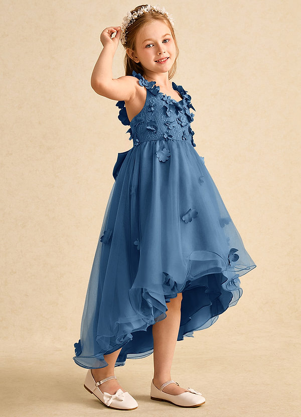 Azazie Tweety Flower Girl Dresses Twilight A-Line Lace Tulle Dress image1
