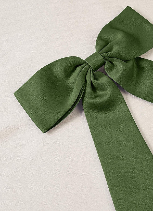 front Matching Color Bow Hair Clip
