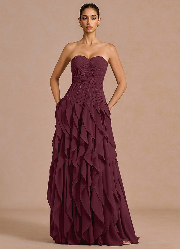 Ryselle Wine Maxi Dress image1