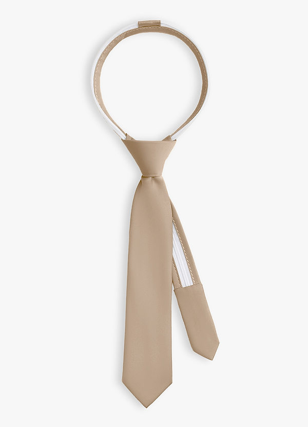 front Boy's Matte Satin Pre-Tie