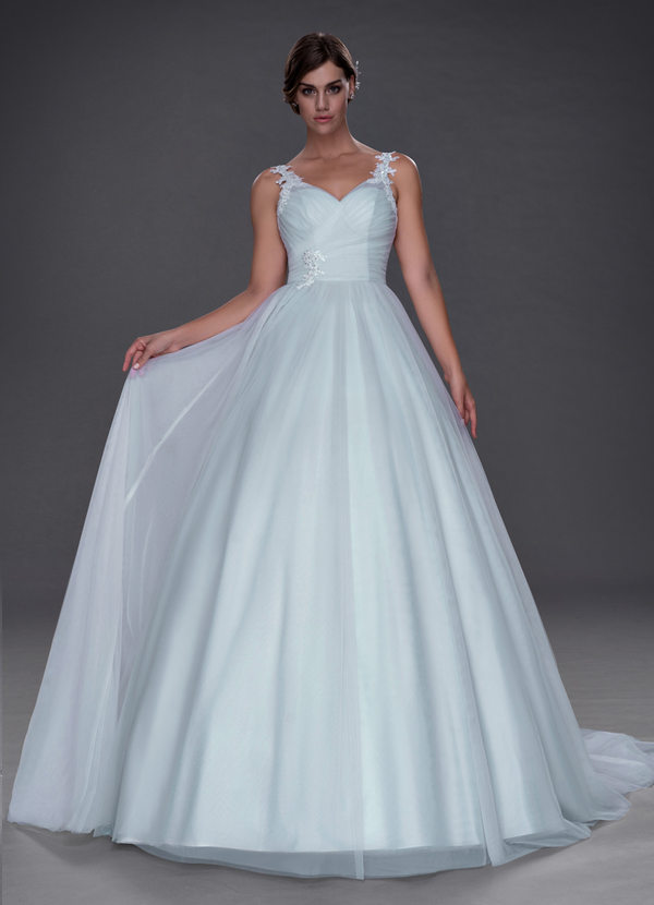 front Azazie Varela Wedding Dress