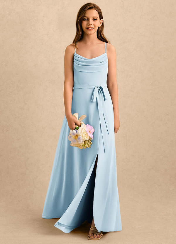 Azazie Jasslyn Girls Formal Sukienki dla dziewczynek sypiących kwiaty  image1
