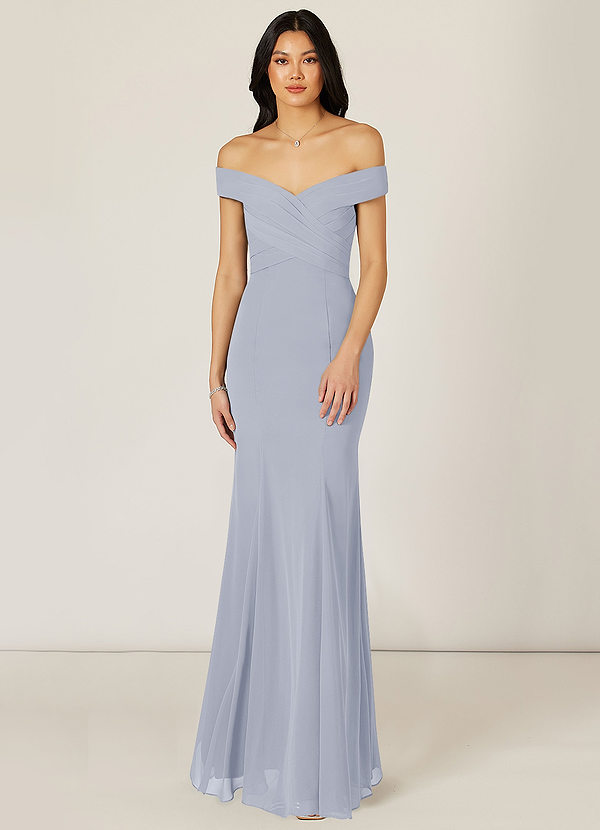 Dusty Lavender Azazie Lecia Bridesmaid Dresses | Azazie