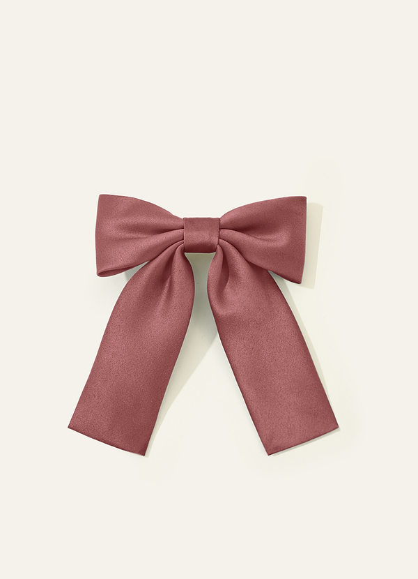 front Ensemble de pinces à cheveux avec nœud en satin pour filles