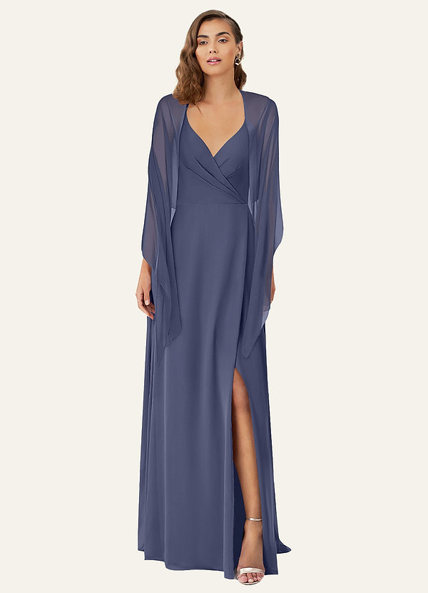 front Azazie Matching Color Ireland Chiffon Shawl