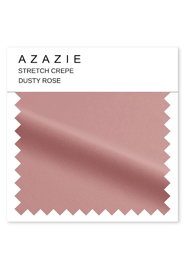 front Azazie Stretch Crepe Swatch Pölyinen Ruusu