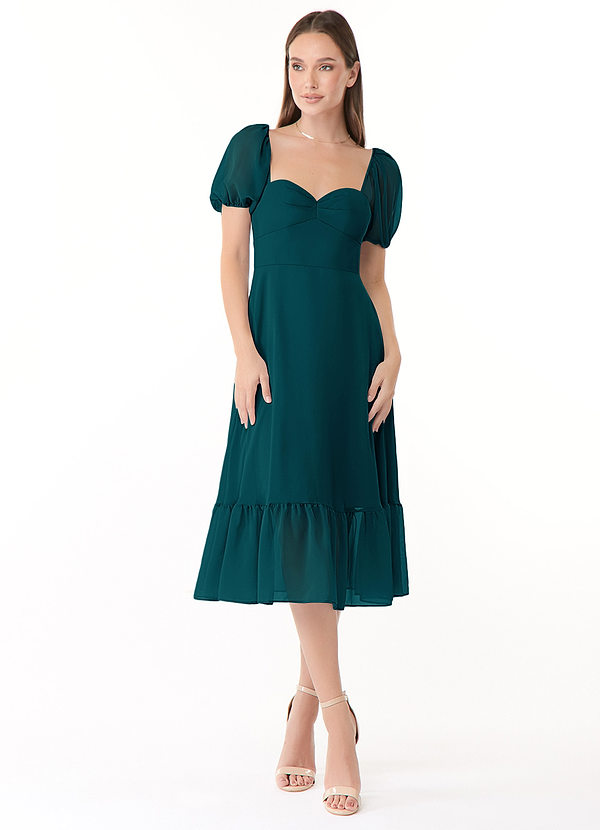Baby A-Line Sweetheart Ruched Chiffon Dress