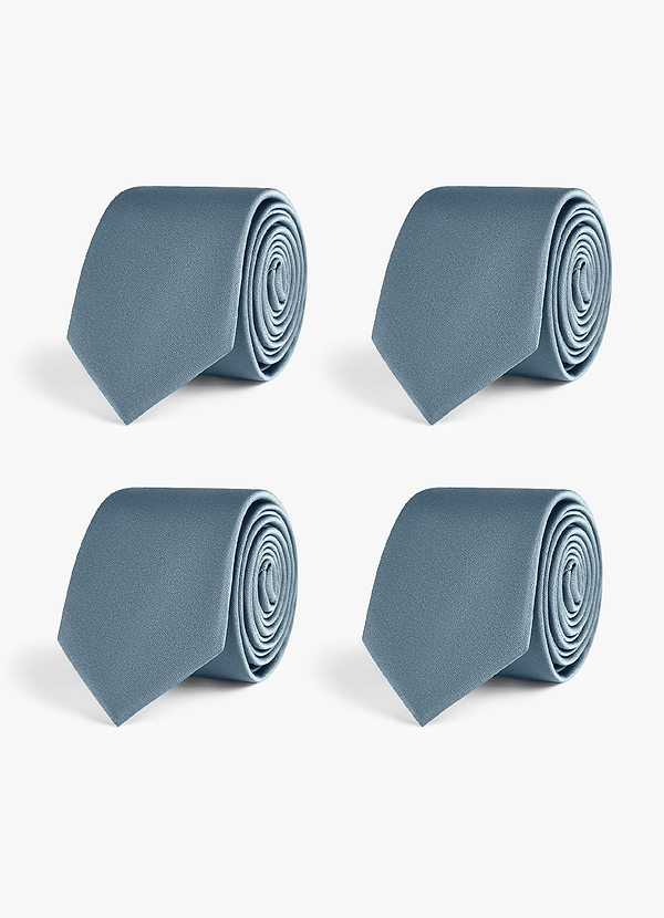 front Stretch Satin Skinny Tie Set – 4 Pieces