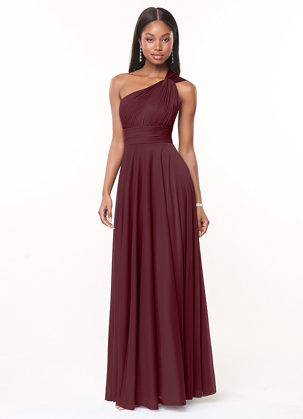 Cabernet Floor Length Bridesmaid Dresses Starting at $79 | Azazie