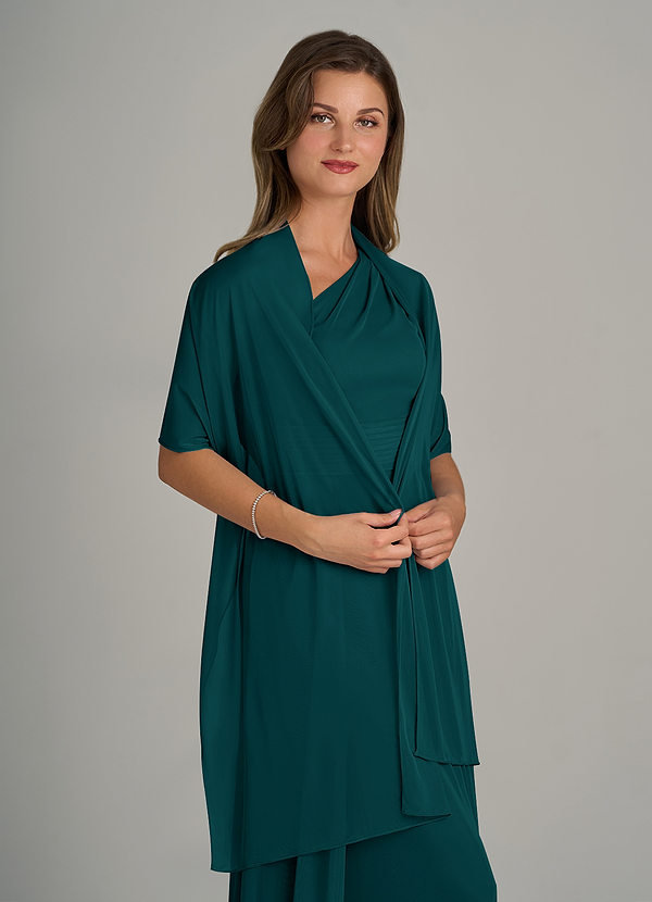 front Azazie Matching Color Ireland Mesh Shawl