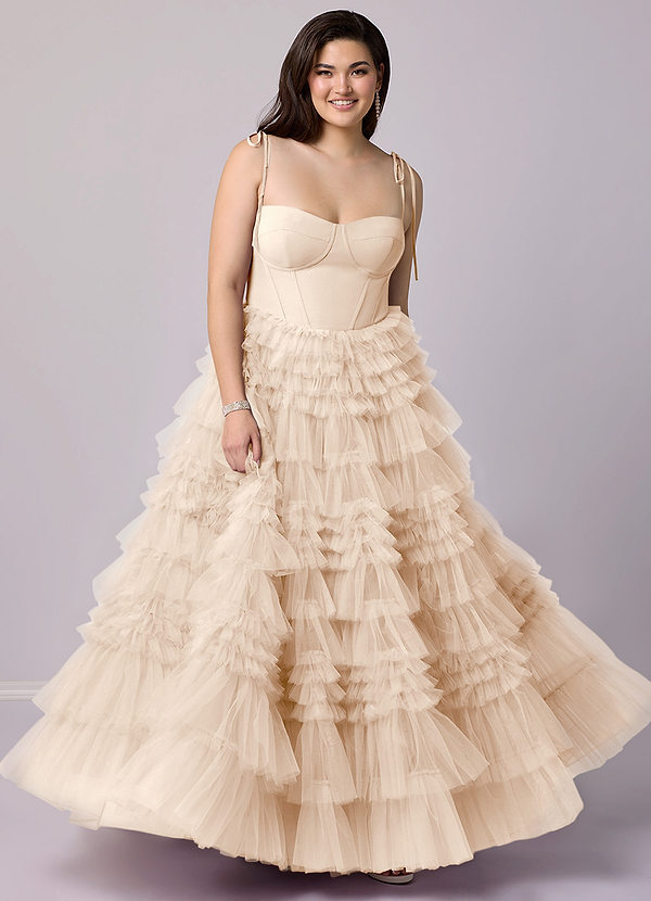 Barbie ♥ Azazie Bridesmaid Dresses A-Line Sweetheart Neckline Tulle Floor-Length Dress image1