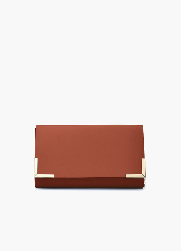 front Pochette a busta in raso opaco coordinato