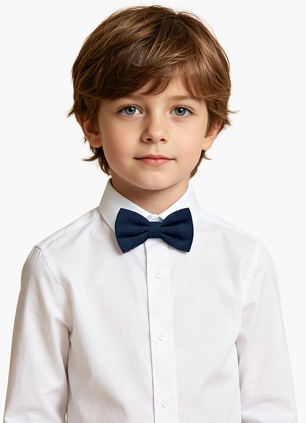 front Boy's Floral Burnout Adjustable Bow Tie