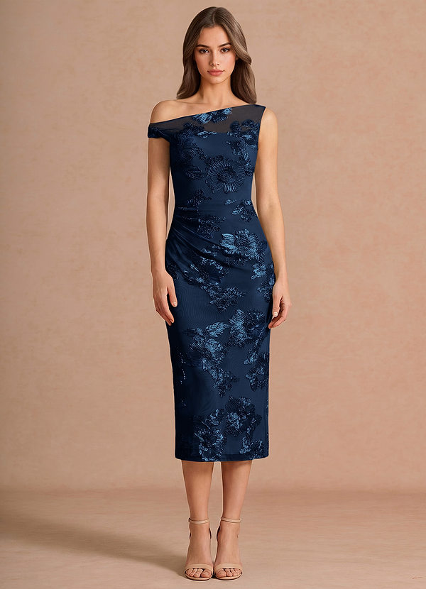 Melian Navy Midi Dress image1