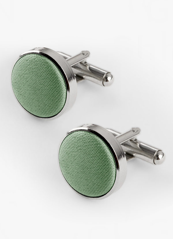 front Rounded Matte Satin Cuff Links