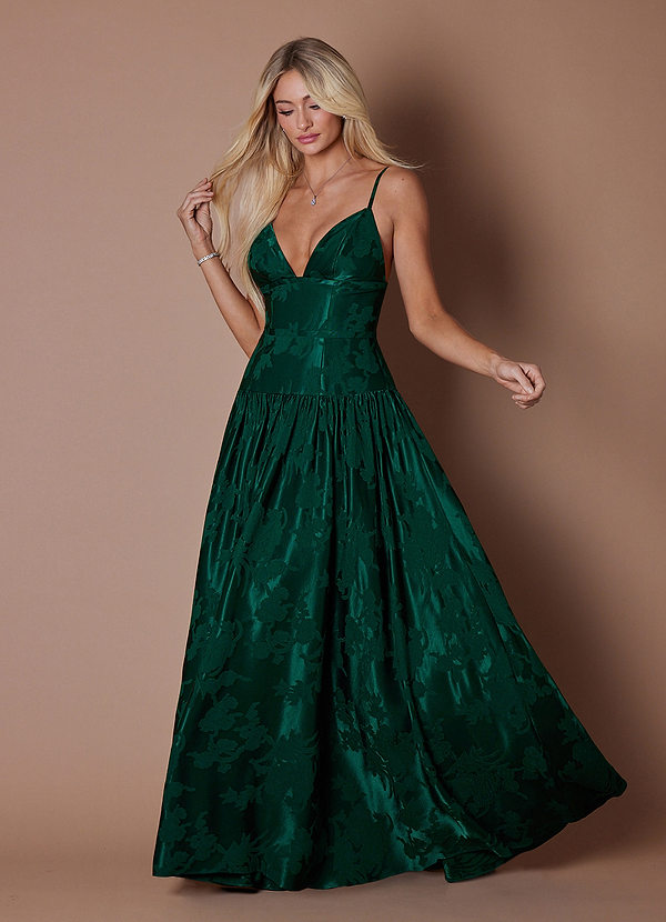 Glen Twilight Green Maxi Dress image1