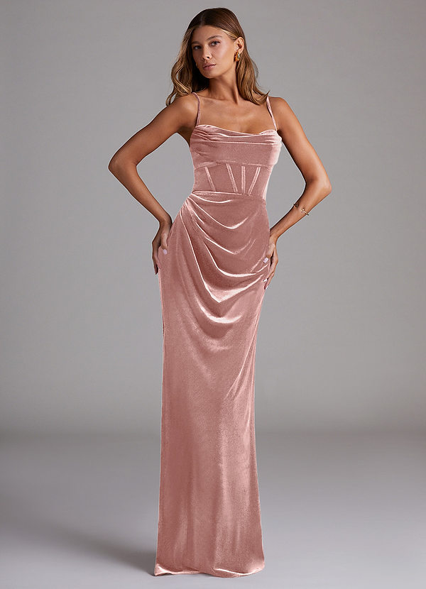 Azazie Mai Dusty Rose Bridesmaid Dresses Azazie