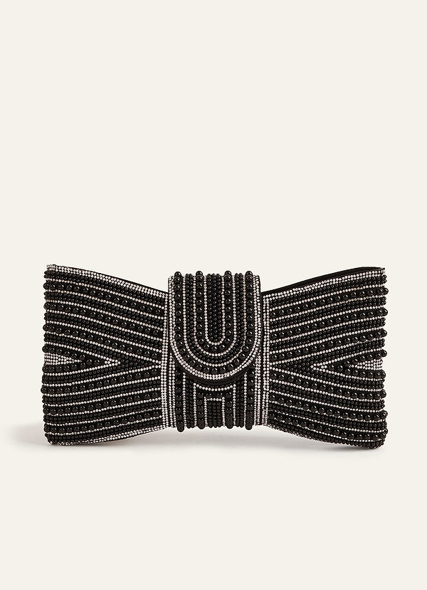 front Pochette con papillon con perline